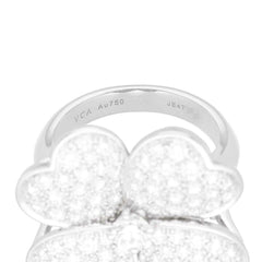 Van Cleef & Arpels Cosmos 18KT White Gold & Diamond Ring, Large Model