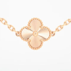 Van Cleef & Arpels Limited Edition Guilloche & Mother of Pearl 20 Vintage Alhambra Necklace