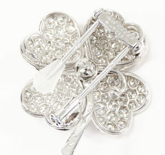 Van Cleef & Arpels Diamond Cosmos Clip in 18KT White Gold, Large Model
