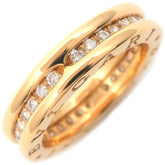 Bulgari B-Zero1 Full Diamond Yellow Gold Ring Sz. US 6