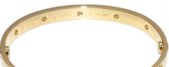 Cartier 10P Full Diamond 18KT Yellow Gold Love Bracelet #18