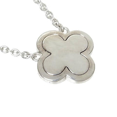 Van Cleef & Arpels Diamond Pure Alhambra 18Kt White Gold Large Version Necklace