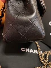 CHANEL Black Lambskin Lucky Charm Embellished Classic Flap Bag