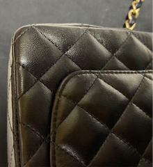 CHANEL Black Lambskin Lucky Charm Embellished Classic Flap Bag