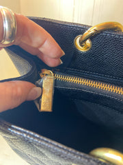 CHANEL GST Grand Shopper Tote Black Caviar Leather GHW Bag