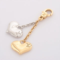 Louis Vuitton Double Hearts 18KT Gold Pendant/ Necklace