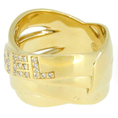 CHANEL Buldoc Diamond & 18Kt Yellow Gold Ring