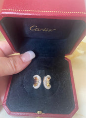 Cartier Diamond 2C Wide 18KT Trinity Tri-Gold Ring #51/ US 5.5