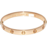 Cartier 18KT Rose Gold Love Bracelet Size 16