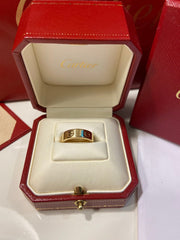 Cartier Full Size 18KT Yellow Gold Love Ring Size 52/ US 6