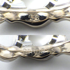 Cartier C de Paved Diamond 18KT White Gold Ring US 7