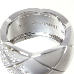 CHANEL Diamond Large CoCo Crush Gold Ring, Size 5
