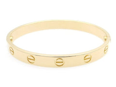 Cartier 18KT Yellow Gold Love Bracelet Size 18 w/ Certificate