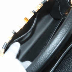 Louis Vuitton Mini Black Capucines Gold Monogram Flower Handbag