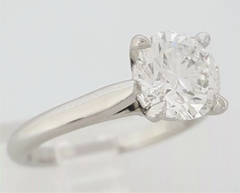 Cartier 1.70 ct Solitaire Diamond H/ VS2 Engagement Wedding Ring Sz 5