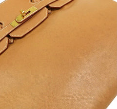 Hermès Birkin 32 Golden Brown Togo Leather Bag
