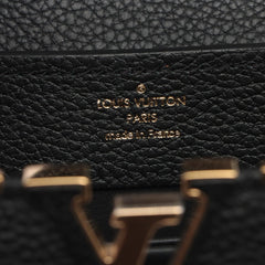 Louis Vuitton Mini Black Capucines Gold Monogram Flower Handbag