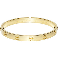 Cartier 18KT Yellow Gold Love Bracelet Size 17 w/ Cert