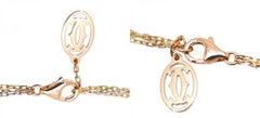 Cartier Diamond-Paved 2.0cts Puffy Heart Trinity 18KT Gold Necklace