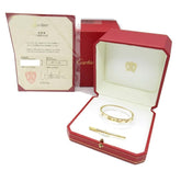 Cartier 10 Diamond 18KT Yellow Gold Love Bracelet Size 16, w/ Certificate