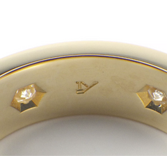 Cartier 6P Full Diamond 18KT Yellow Gold Love Ring #51/ US 5.5