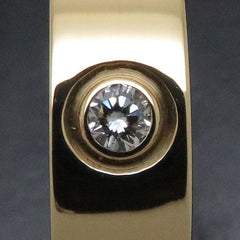 Cartier 3P Diamond Yellow Gold Love Ring #51/ 5.5