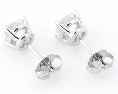 Tiffany & Co. 2.30ct Diamond Solitaire Platinum Signature Ear Studs