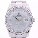 Rolex Ice Blue Diamond Dial Platinum Pt950 36mm Men’s Watch