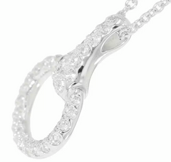 Hermes Diamond Nausicaa 18KT White Gold Necklace