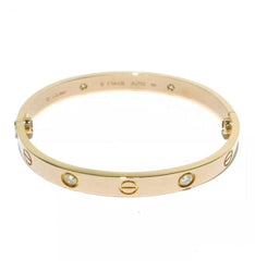 Cartier 18KT Rose Gold 4 Diamond Love Bracelet #16