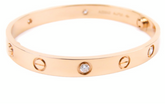 Cartier 4P Half Diamond 18KT Rose Gold Love Bracelet #16