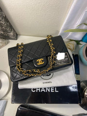 Sale! CHANEL Black Double Flap Lambskin Leather 25 Shoulder Bag