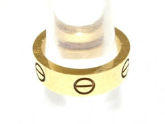 Cartier 1P Sapphire 18KT Rose Gold Love Ring #51