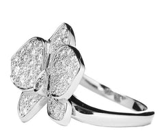 Cartier Diamond Large Caresse D’Orchidees Flower Ring