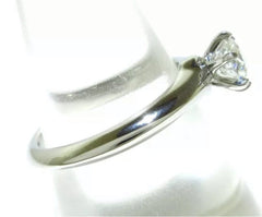 Tiffany & Co. Diamond Solitaire .58ct Platinum Engagement / Wedding Ring Size 5.5