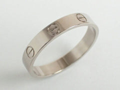 Cartier Mini /Wedding Love Ring 18KT White Gold #58/ US 8