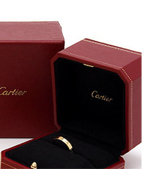 Cartier Mini/ Wedding 18KT Rose Gold Love Ring Size 55/ US 7