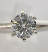 Tiffany & Co. Diamond .57ct Solitaire Platinum Pt950 Engagement/ Wedding Ring Size 5