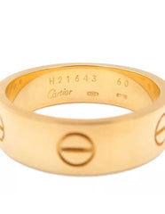 Cartier 18KT Yellow Gold Full Love Ring #60 / US 9