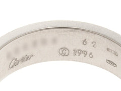 Cartier 18KT White Gold Love Ring Size 62