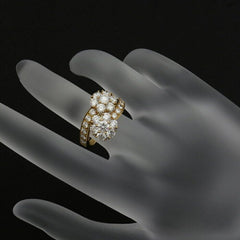 Van Cleef & Arpels Diamond Fleurrette Bypass 18KT Gold Ring #59/ US 5
