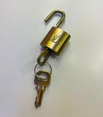Authentic Louis Vuitton Gold Lock With 2 Keys Bag