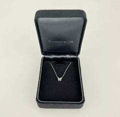 Tiffany & Co. Diamond Pt950 Platinum Mini Victoria Necklace