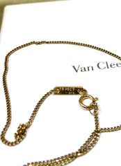 Van Cleef & Arpels Diamond Puffy Heart 18KT Yellow Gold Necklace