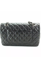 CHANEL CC Embellishments Double Flap Black Caviar Handbag