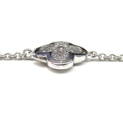 Van Cleef & Arpels Diamond Paved Pure Alhambra 16 Motif Long Necklace
