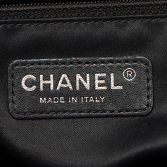 CHANEL GST Black Caviar Silver Hardware Grand Shopper Tote