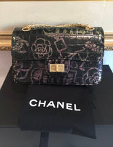CHANEL Graffiti 2.55 Reissue Crocodile Mini Flap Bag