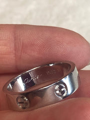Cartier Platinum Love Ring Size 61