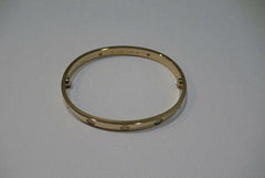Cartier 4 Diamond 18KT Rose Gold Love Bracelet, Size 19 W/ Cert